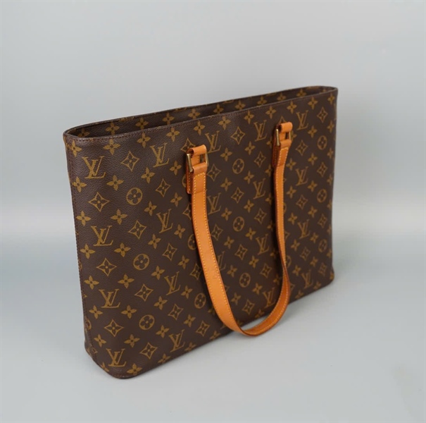 Túi LV Tote hoa nâu sz40 KG+