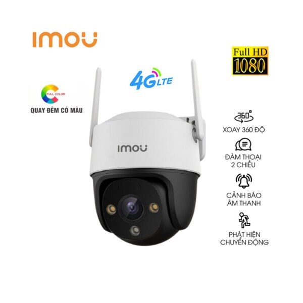 CAMERA WIFI IMOU S21FTP 2MP QUAY QUÉT NGOÀI TÍCH HỢP 4G