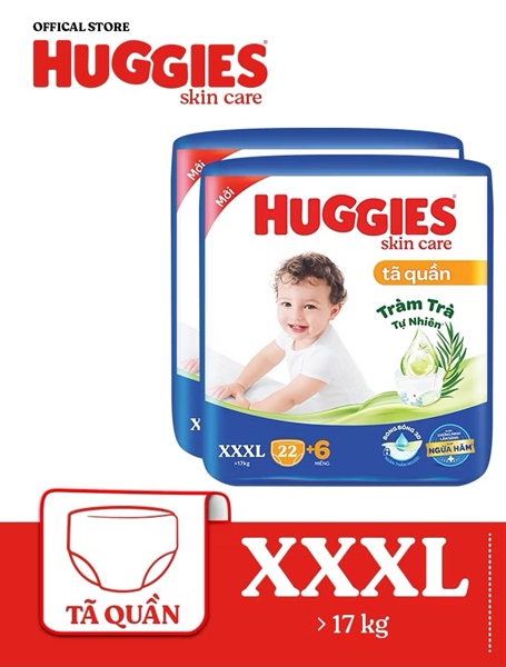Bỉm Quần Huggies XXXL 22+6