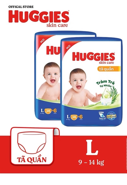 Bỉm quần Huggies L38+6