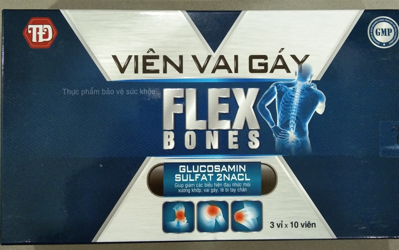Viên vai gáy Flex Bones (Hộp*3vỉ*10viên) - Tâm Đức