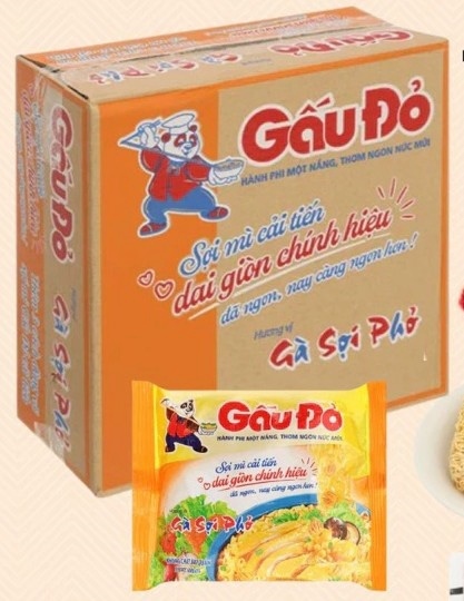 Thùng Mì gà sợi phở Gấu Đỏ