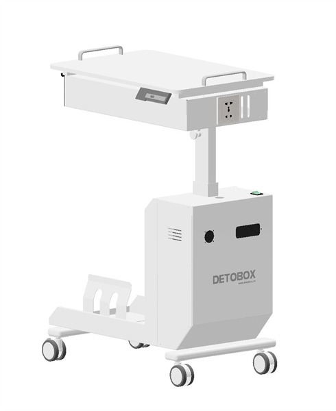 [K-04] XE ĐẨY CASE MÁY SCAN NÂNG HẠ ĐIỆN