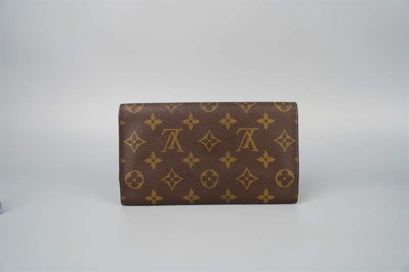 Ví LV hoa nâu gập 3 (LT) KG+