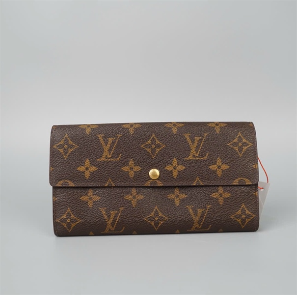 Ví LV hoa nâu gập 2 (LT) KG+