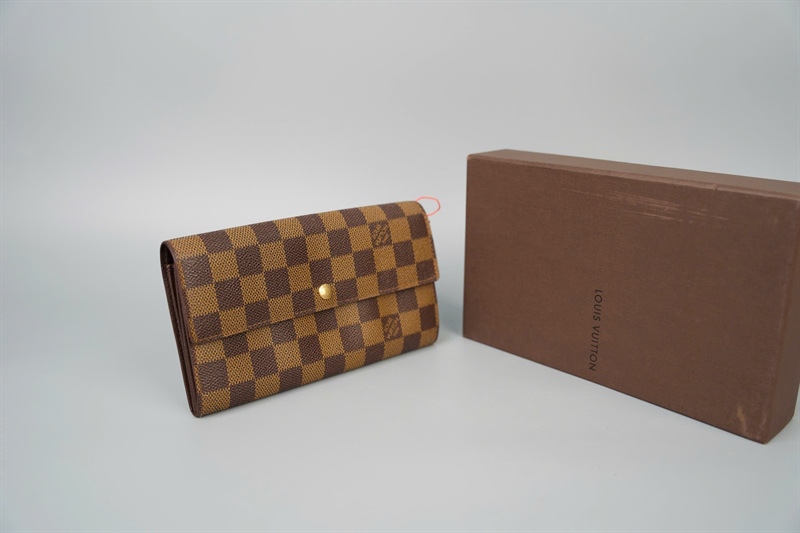 Ví LV ô vuông nâu (LT) KG+