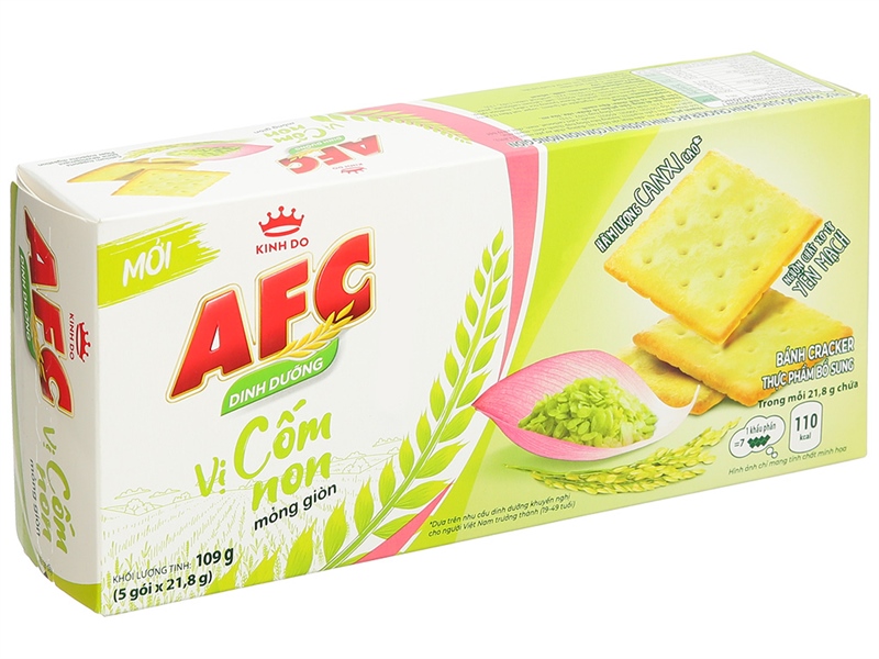 Bánh AFC vị cốm non hộp 109g