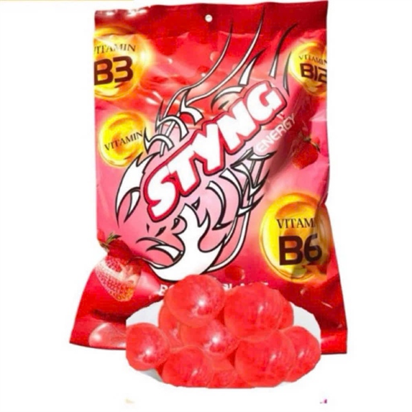 Kẹo Tăng Lực Sting Dâu