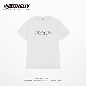 TT Áo Phông Nam Nelly Heybig chính hãng in chữ G7AN Mẫu Mới Mùa Hè Áo Phông Cặp Đôi Thanh Niên Tay Lỡ Nam Nữ