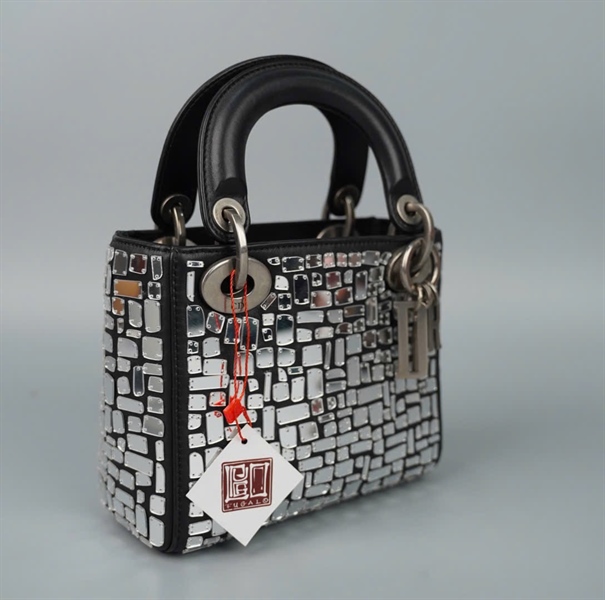 Túi Dior Lady đen đính đá (02-MA-0128) szmini (HC)+