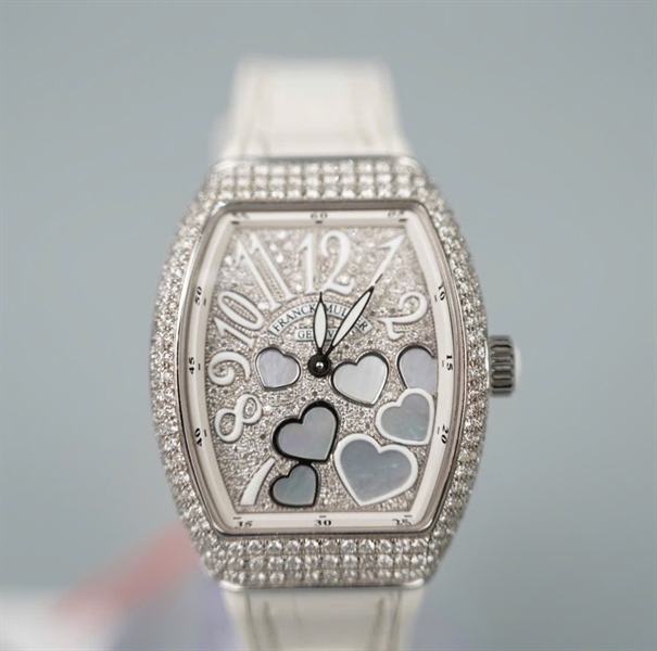 Đồng hồ Franck Muller trắng mặt vuông (đã kiểm định) (No2710) (HC) +