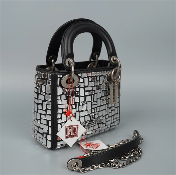 Túi Dior Lady đen đính đá (02-MA-0128) szmini (HC)+