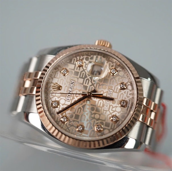 Đồng hồ Rolex bạc mặt hồng (116231) (HC) KG+