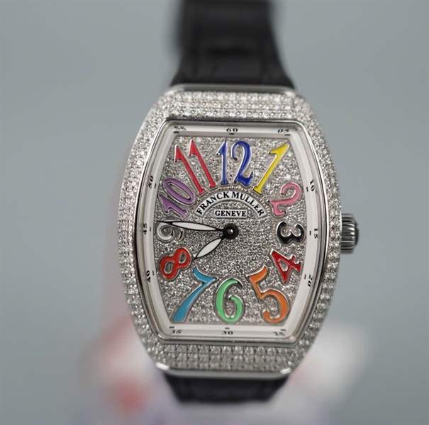 Đồng hồ Franck Muller dây đen kim màu (No3981) (HC) KG+