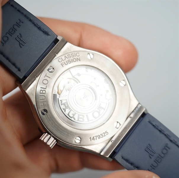 Đồng hồ Hublot dây xanh đen mặt xanh (1479325) (HC)+