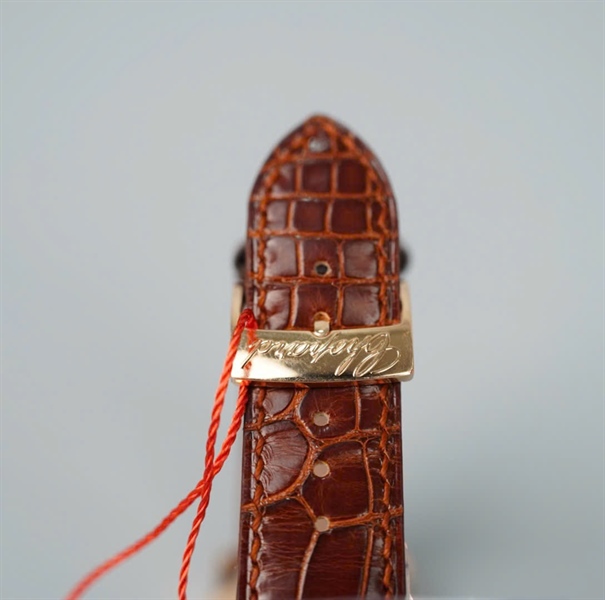 Đồng hồ Chopard dây nâu mặt tròn hình mặt trời (1352587) (HC) KG+