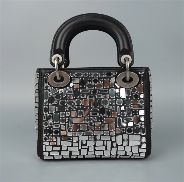 Túi Dior Lady đen đính đá (02-MA-0128) szmini (HC)+