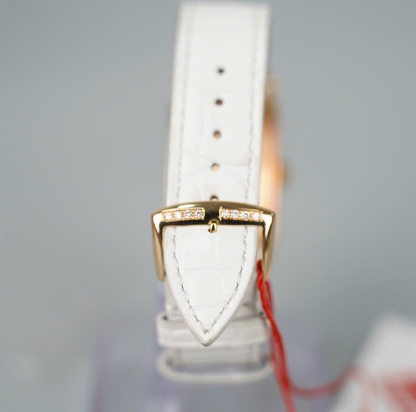 Đồng hồ Franck Muller trắng mặt vàng đính đá (No59) (HC) KG+