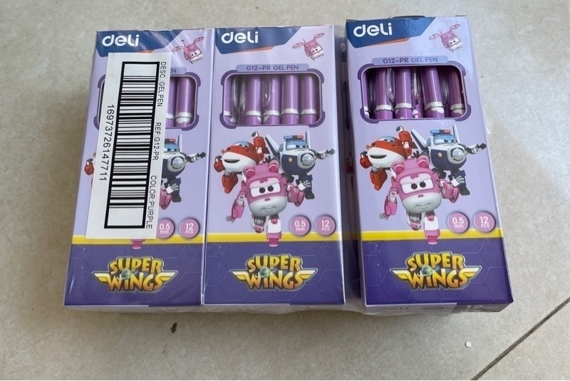 Bút gel tím Deli G13-PR -485/393/190