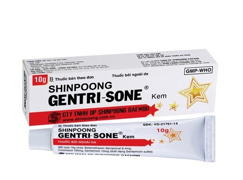 Gentrisone cream shinpoong (tuýp/10gr) (nhỏ)