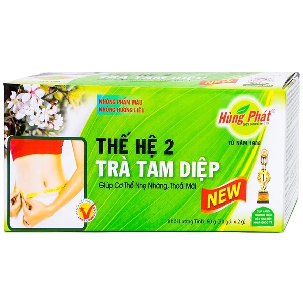 Trà tam diệp thế hệ 2 hùng phát (h/30g/2gr)