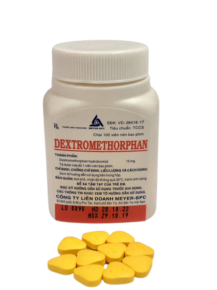 Dextromethorphan 15mg meyer (c/100v nén)