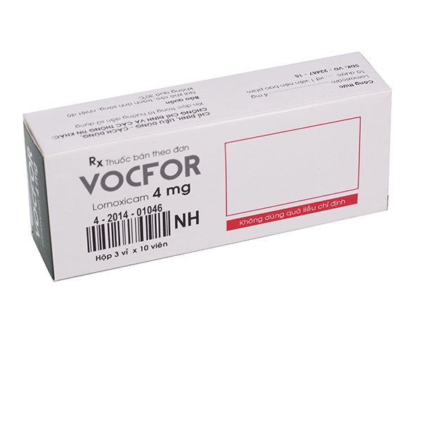 Vocfor lornoxicam 4mg medisun (h/30v)