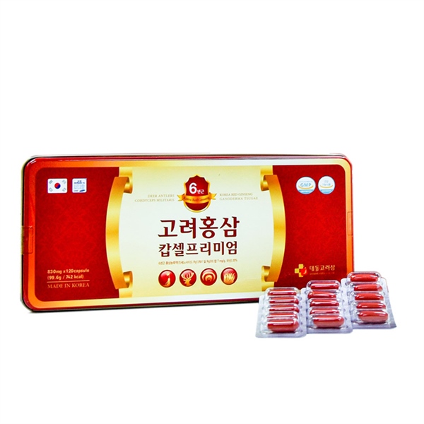 Viên sâm nhung Linh Chi Đông trùng daedong 120v (Hộp)
