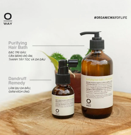 DẦU GỘI OWAY PURIFYING OILY SCALPS TRỊ GẦU DA ĐẦU DẦU 240ML - 950ML