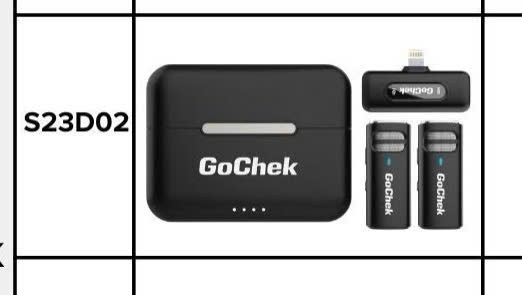 Mic thu âm không dây đôi GoChek iPhone S23D02