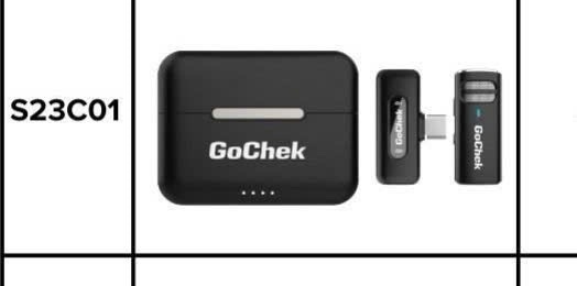 Mic thu âm không dây đơn GoChek Type C S23C01 :