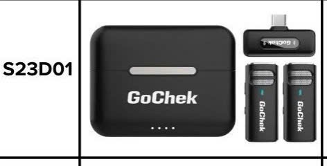 Mic thu âm không dây đôi GoChek Type C S23D01