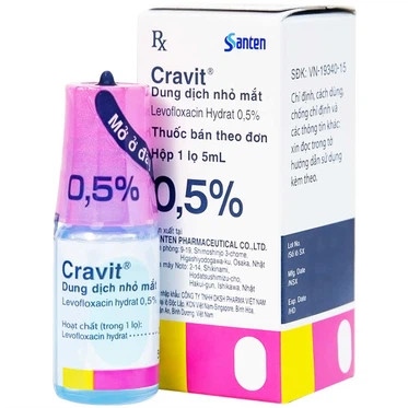 Cravit ophthalmic solution 0,5% santen (c/5ml)