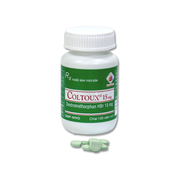 Coltoux dextromethorphan 15mg domesco (c/100v nén)