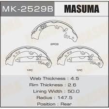 Guốc Phanh Sau Toyota Fortuner 2.5 2.7 3.0 4.0 05+, 2.4 15+, Hilux 05+ ( Có càng)