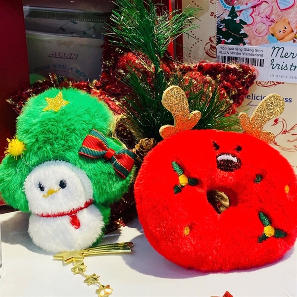 [HN] Móc khóa giáng sinh thú bông