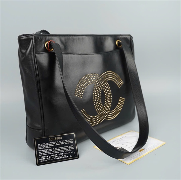 Túi Chanel tote đính đá (2594800) có lót form sz31 KG+