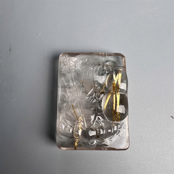 Mặt dây Địa Tạng Vương tóc vàng KG+