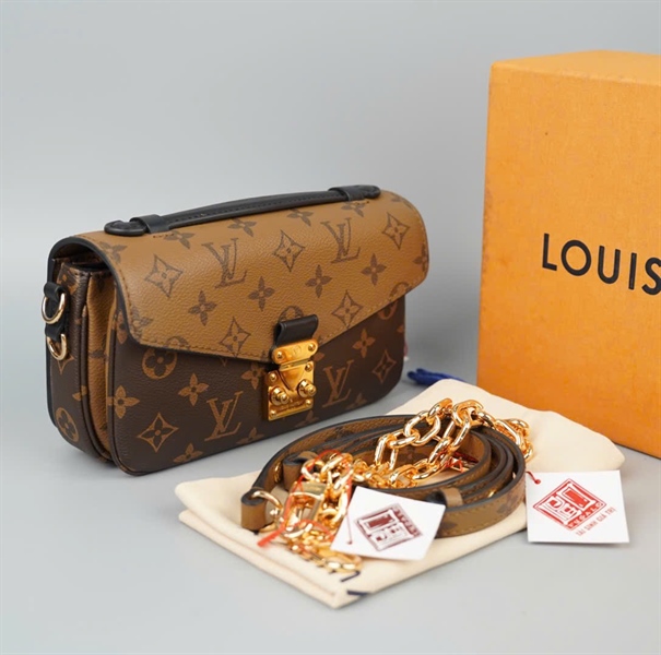 Túi LV Metis hoa nâu 2strap sz21 (L2) +