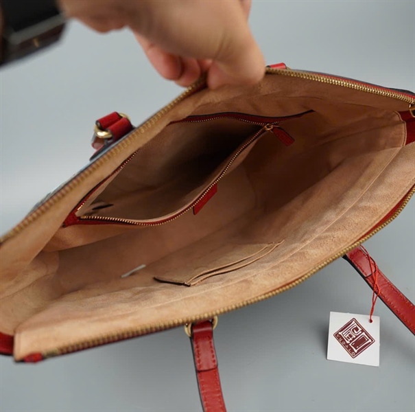 Túi GG Tote hoa xanh viền đỏ (415721525040) sz29 KG+