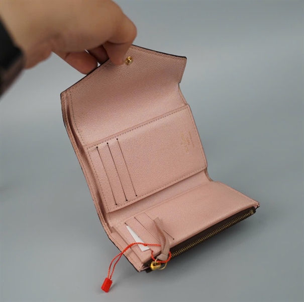 Ví LV gập 3 nút hồng (LT)KG+