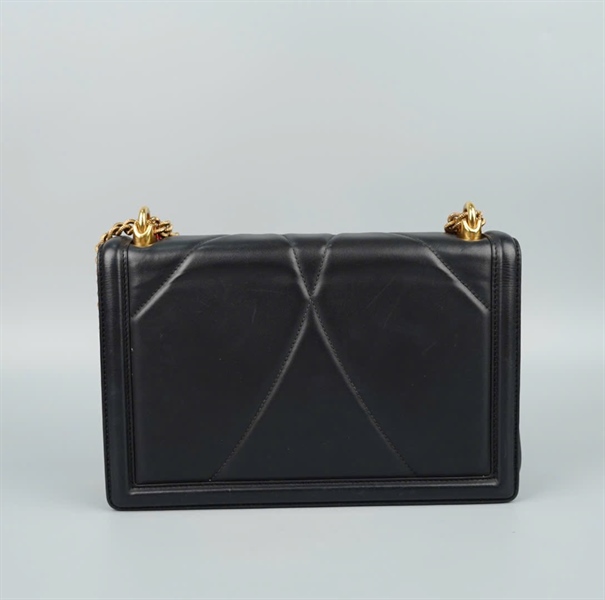 Túi D&G màu đen khóa tim Sz25 KG+