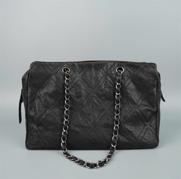 Túi Chanel tote đen khóa bạc (11205158) có lót form sz32 KG+