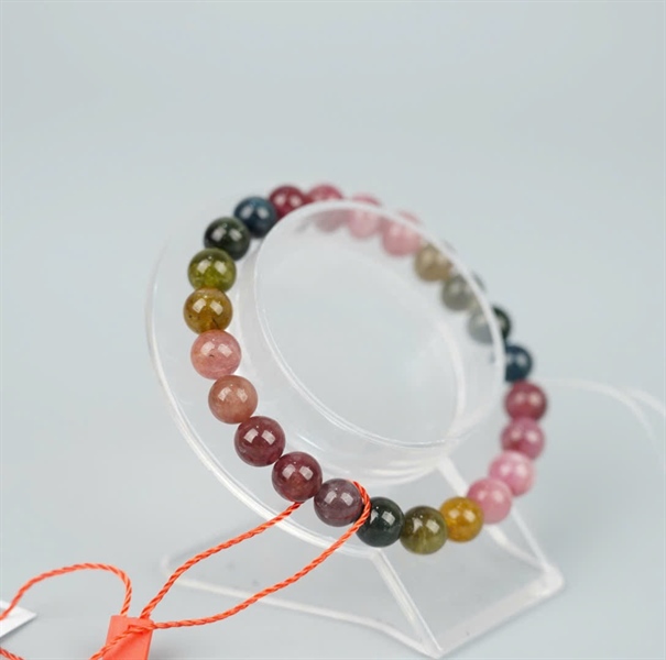 Vòng tay Tourmaline đa sắc (DBG) + ly7-27