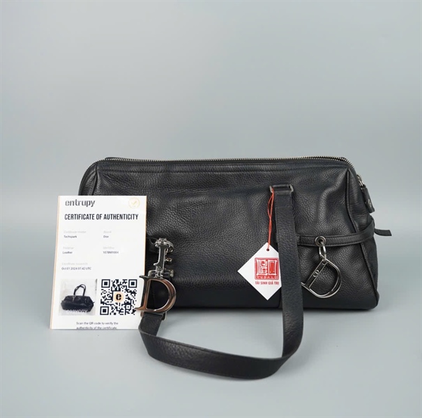 Túi Dior màu đen có lót form (107BM1004) sz35 KG+