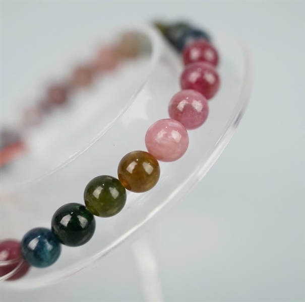 Vòng tay Tourmaline đa sắc (DBG) + ly7-27
