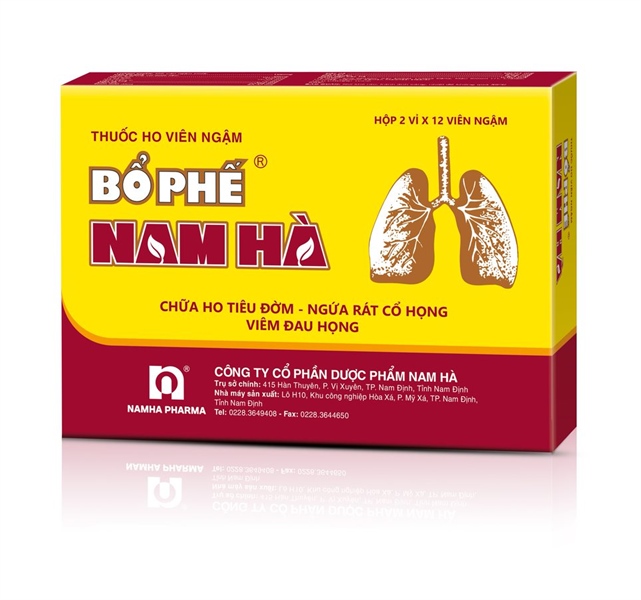 Thuốc ho bổ phế nam hà ngậm (h/24v)