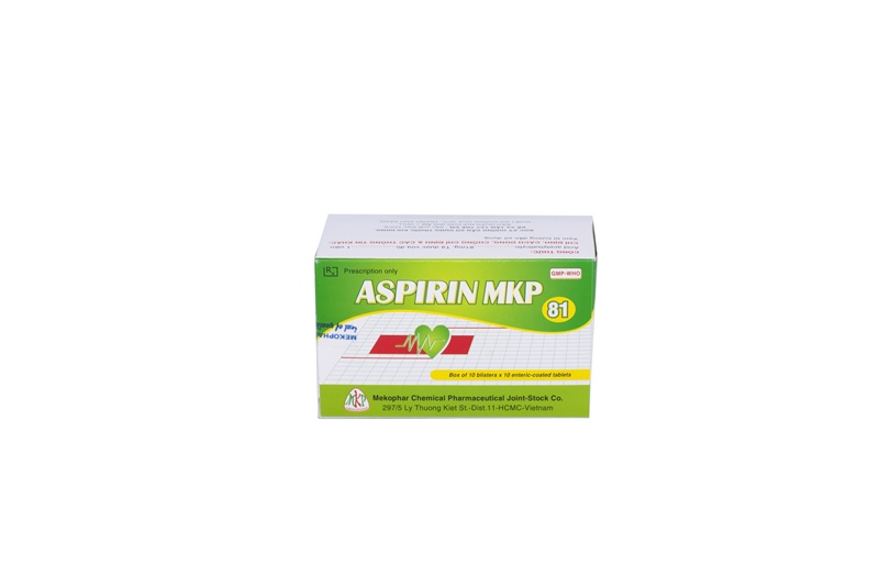 Aspirin 81mg mekophar (h/100v)