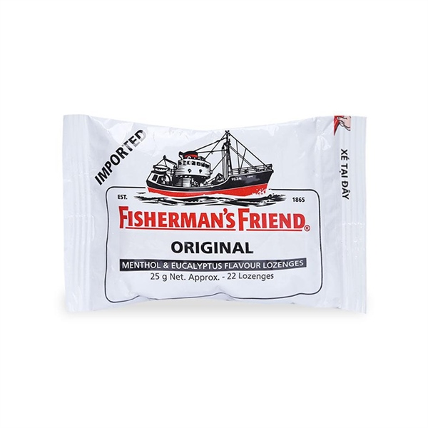 Fisherman's friend kẹo ngậm con tàu khuynh diệp orginal trắng (gói/25gram)