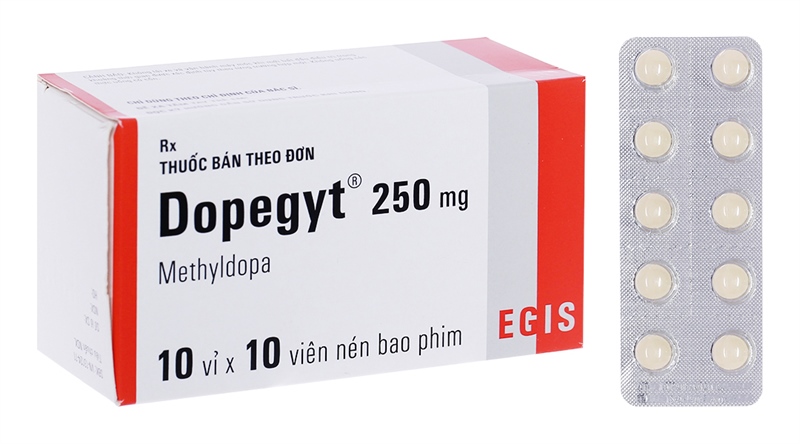 Dopegyt methyldopa 250mg egis (h/100v)